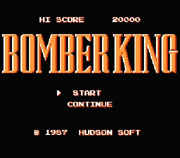 Bomber King (Japan) screen shot title